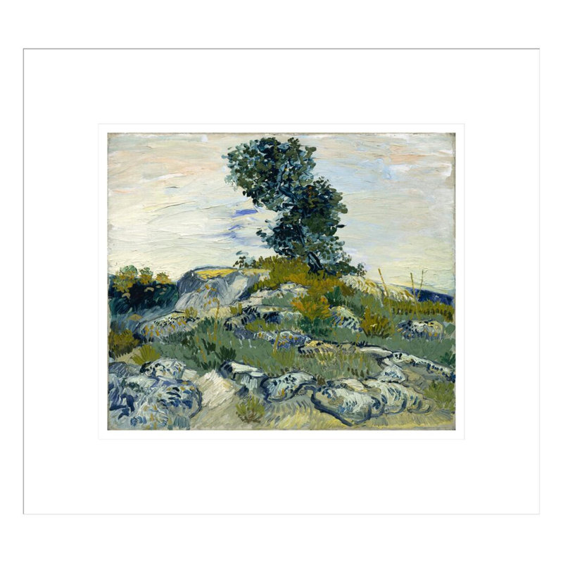 «The Rocks» par Vincent van Gogh, impression giclée encadrée, H 13,75 po x l 15,11 po