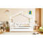 Lits en bois blancs spacieux avec lit gigogne extensible pour enfants