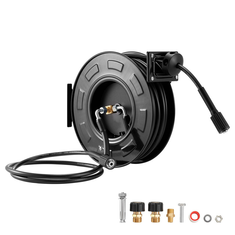 Steel Wall Hose Reel, 18.3m