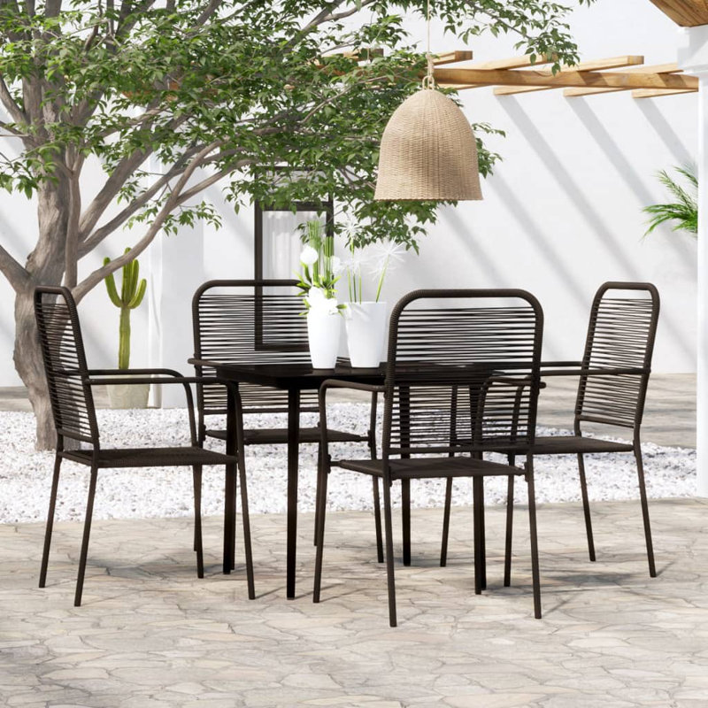 Gearard 4 - Person Patio Dining Set with Square Table