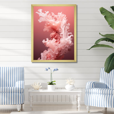 «Whispering Corals Ink Expression - Beach and Ocean Wall Art Living Room»