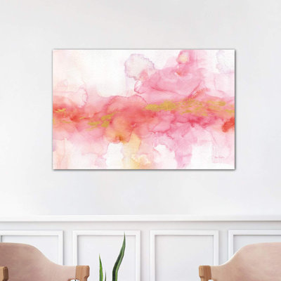 Rainbow Seeds Abstract Gold by Lisa Audit - Wrapped Canvas Painting