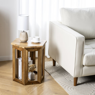 Living Room Acacia Wood End Table