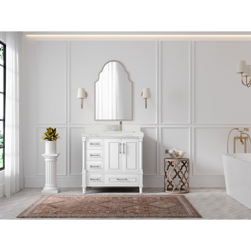 Ensemble de meuble-lavabo simple 36 po Aberdeen, Calacatta Nuvo