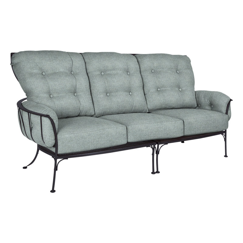 Monterra Outdoor 3 - Seat Patio Sofa, Graphite, Flagship Stone Sunbrella®