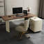 Bureau en bois manufacturé en L brun noisette-1361287496-1361287498