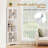 67" Tall Corner Hutch with  4 Fluted Glass Doors 3-Level Adjustable Shelves White