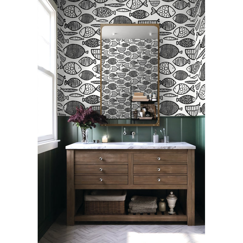  Papier peint non tissé Designs, Noir / blanc
