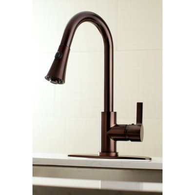 Kingston Brass Continental Single-Handle Pull-Down Kitchen Faucet