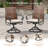 6-Person Outdoor Patio Dining Set With Wicker Swivel Chair-1819260261