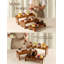 16.5 inch Solid Acacia Wood Cake Dessert Tiered Stand - Set of 3 Display Stands - No Installation Required