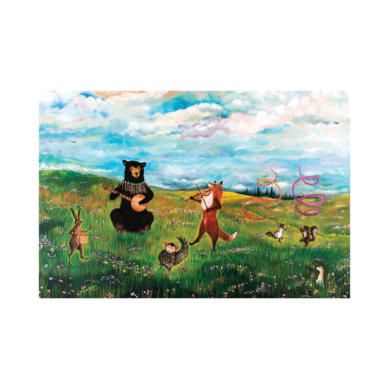 «Spring Jubilee» par Jahna Vashti - peinture sur toile tendue, H 8 po x l 12 po x P 0,75 po