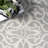Tyner Trellis Vintage Style Power Loom Performance Gray Rug-1620802193