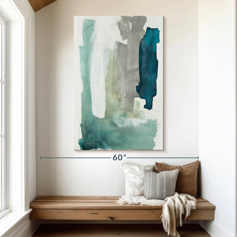 Verre de mer Avery turquoise I, H 51 po x l 34 po