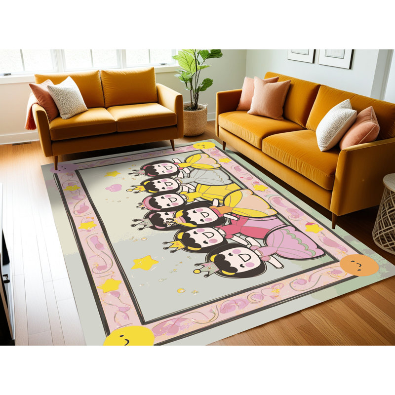 Tapis fantaisie lavable Gemma, Rectangulaire 2 pi x 3 pi