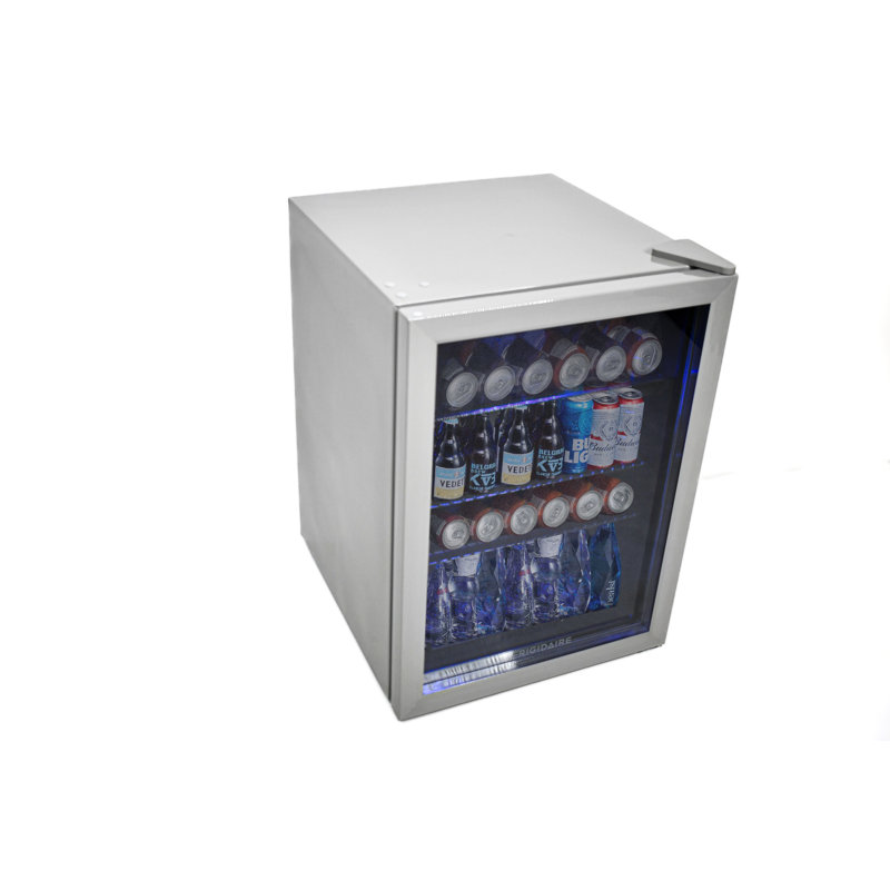 FRIGIDAIRE Beverage Refrigerator, Compact Mini Fridge with Digital Temperature Control, Fits 88 Cans