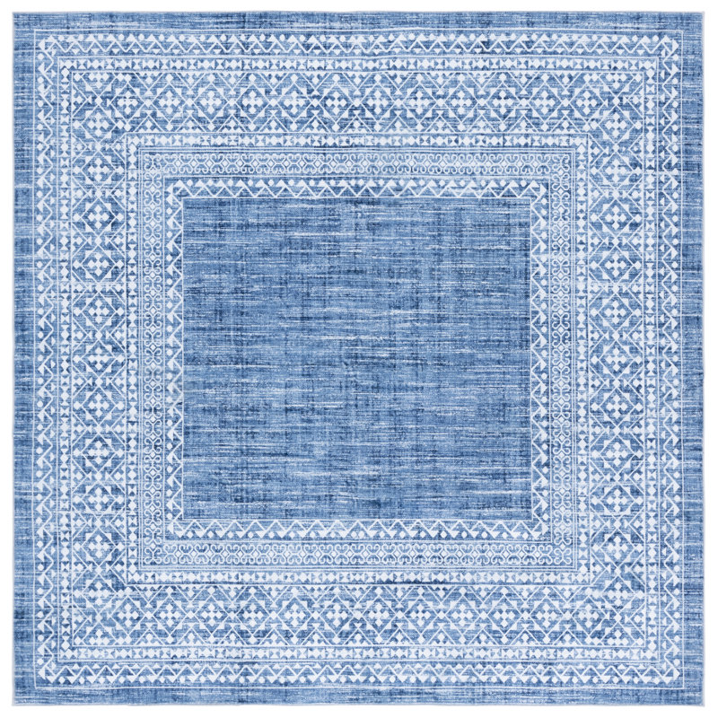 Azmira Machine Washable Performance Oriental Rug, Square 6'