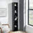 8-Tier Media Tower Rack, CD DVD Slim Storage Cabinet With Adjustable Shelves, Tall Narrow Bookcase Display Bookshelf