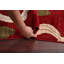 Tapis oriental moderne rouge Gabbeh 5 x 6