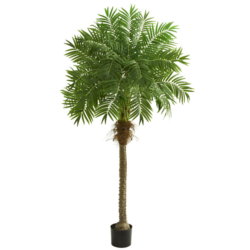 Palmier artificiel 58 po en pot, H 80 po x l 24 po x P 20 po