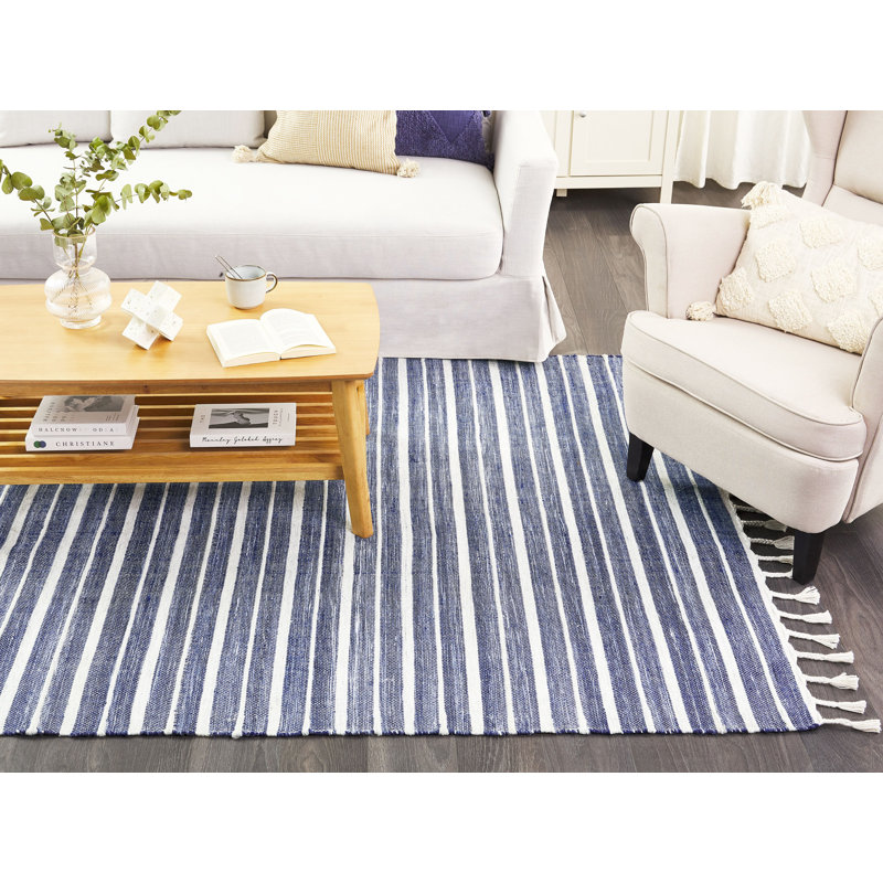 Houser Striped Hand Woven Area Rug, Rectangle 140cm x 200cm