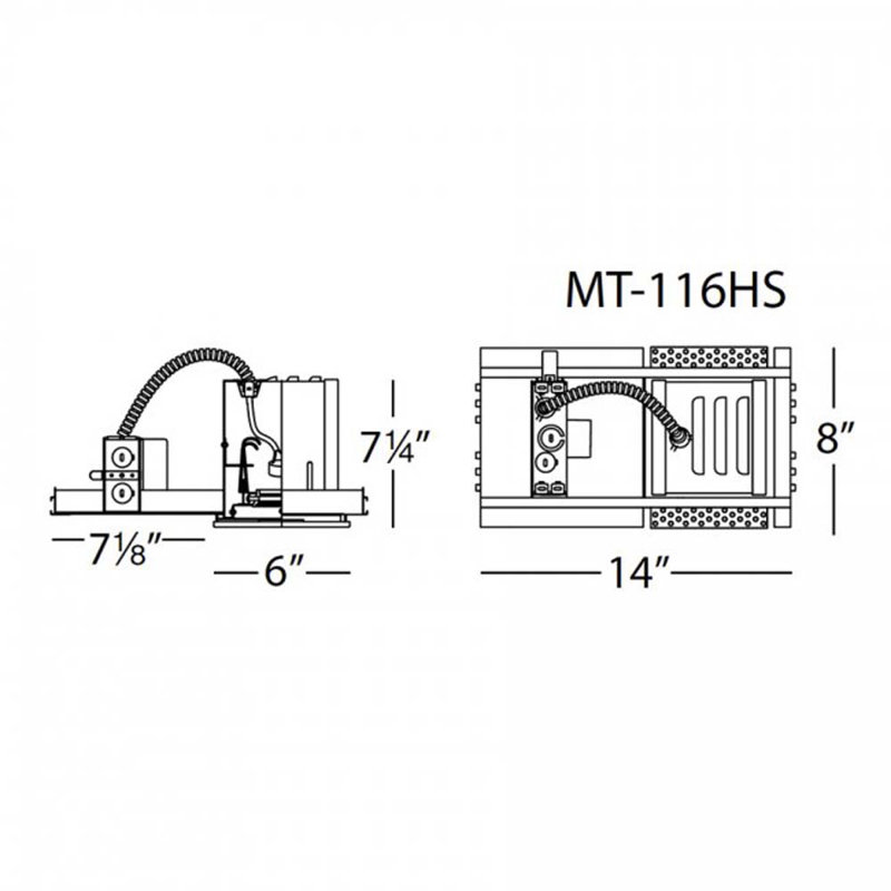 Multi Spot Square Recessed Trim