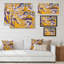 Jaune et mauve, art acrylique fluide - sur-706503532-706503534