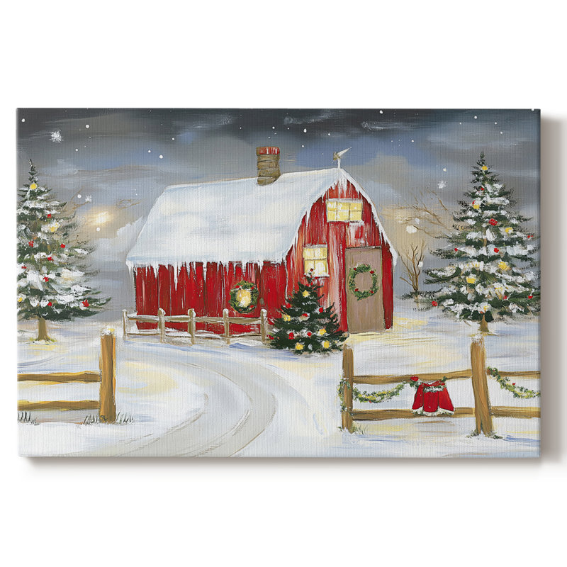 Art de Noël des Fêtes de Noël III - Toile tendue avec châssis - Cxxix, H 24 po x l 36 po