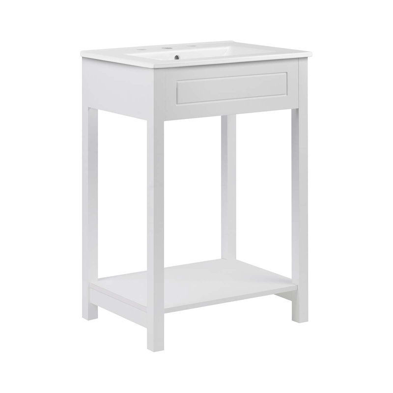 Meuble-lavabo 24 po Modway Altura, Blanc, Blanc