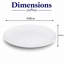 Assiette à steak ronde en porcelaine de qualité supérieure PRIME IVORY, 30 cm