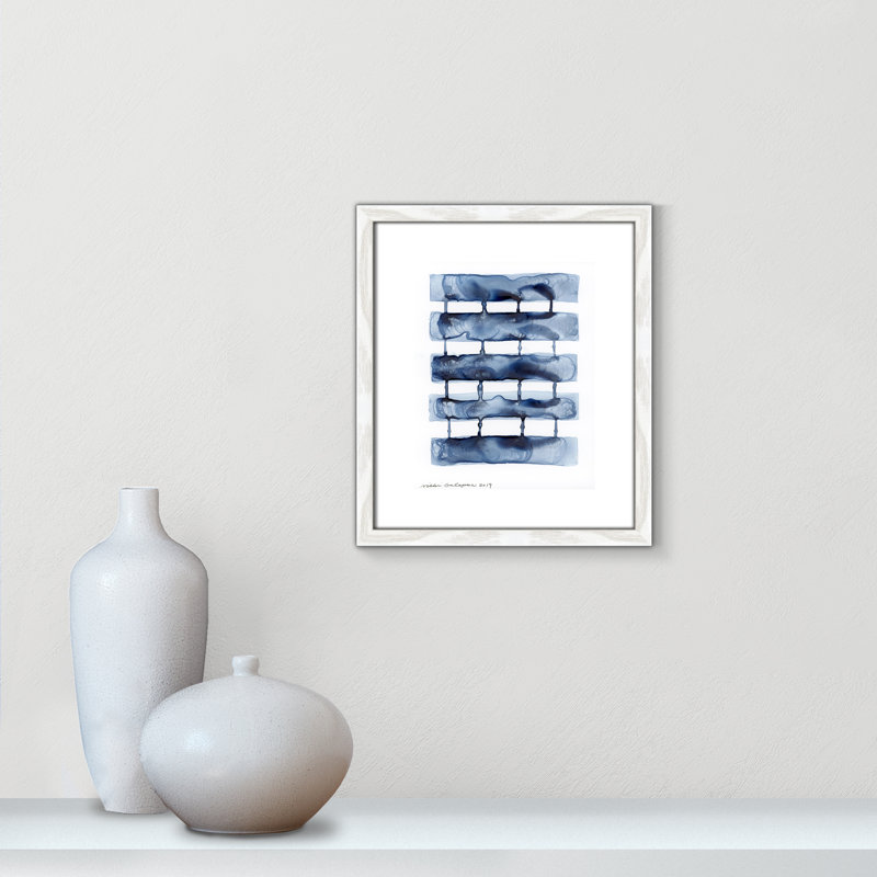 Gareth Stitched Together I by Nikki Galapon - Solid Wood Rectangle Print Single Piece Item on Canvas, 15" H x 13" W x 0.75" D