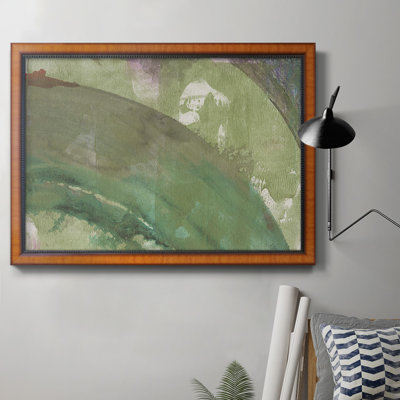 Toile encadrée de qualité supérieure Serene Green II - prête à être accrochée