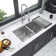 Double Bowl(50/50) Undermount Sink- 28"X19" Double Bowl Kitchen Sink 16 Gauge With Two 10" Deep Basin