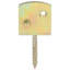 Milda Dakota Fields Yellow Metal Post Cap for Fence Panels