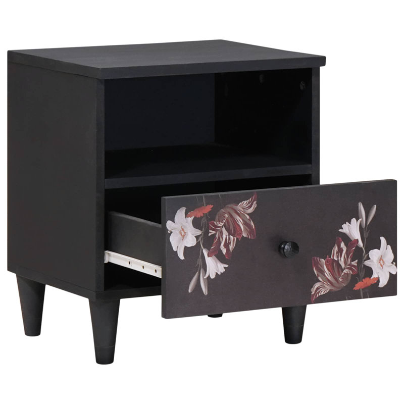 40cm W Solid Wood Bedside Table