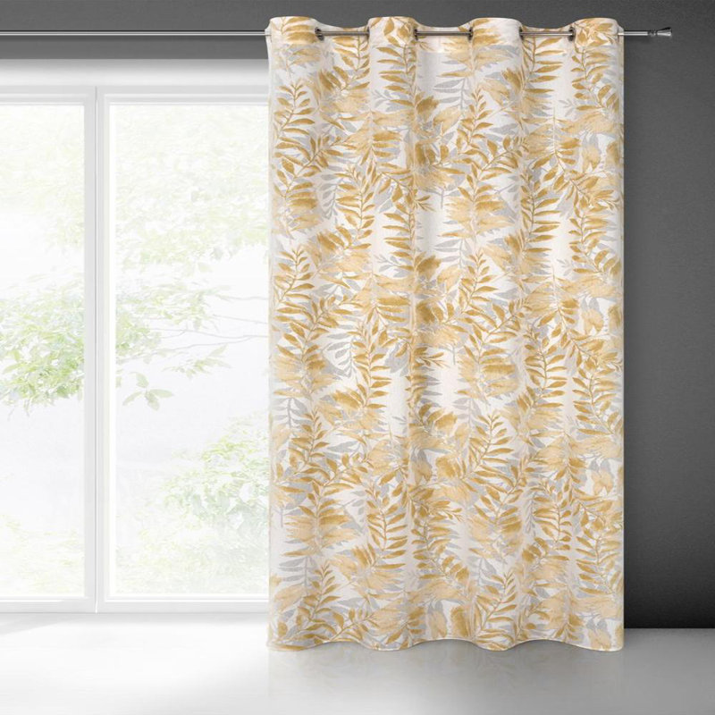 Goldwin Goldwin Eyelet Blackout Curtain, Mustard
