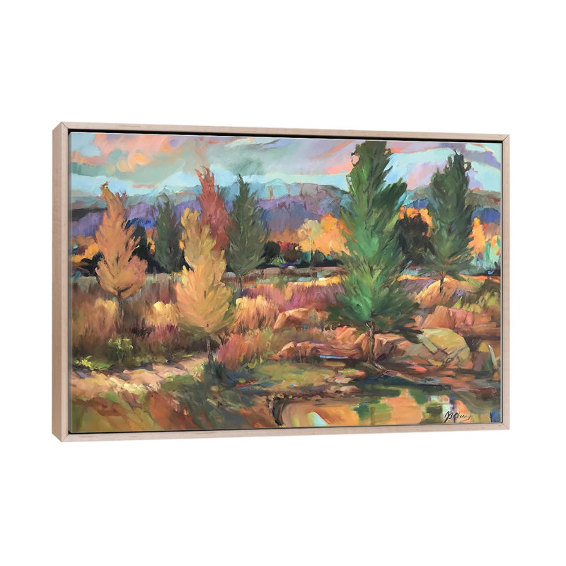 Teller County Eastern Oklahoma 1 Piece Wall Art on Canvas, 101.6 cm H x 152.4 cm W x 4.445 cm D, Natural Wood
