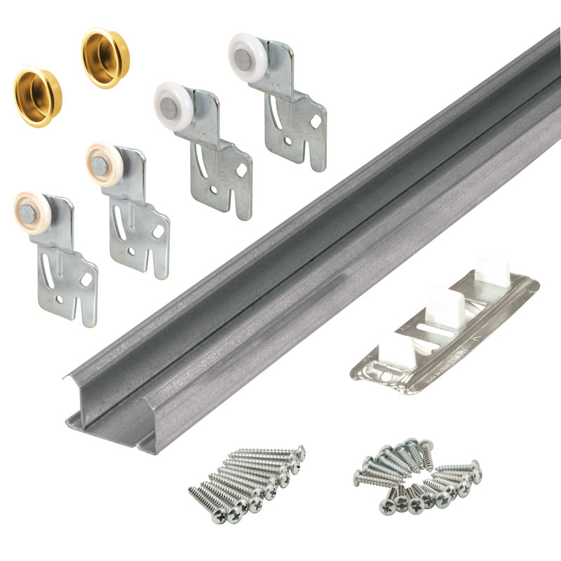 Prime-Line Closet Track Kit, 48" H x 2.25" W x 1.5" D