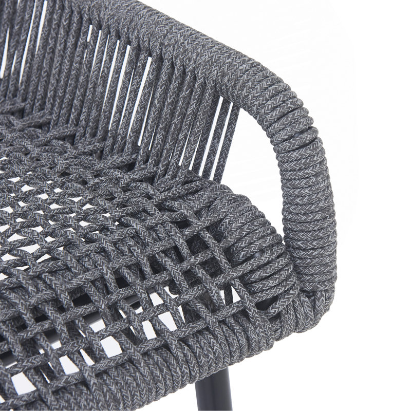 Ensemble de 2 tabourets de bar d'extérieur gris foncé La Push, Gris foncé