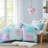 Hypoallergenic King Bedding Set, Soft Polyester Tie Dye, Modern Bedroom