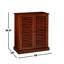 Armoire à chaussures spacieuse à 5 tablettes avec portes à persiennes et tablettes réglables pour un rangement durable et élégant