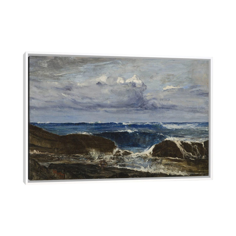 Print, 101.6 cm H x 152.4cm W x 4.445cm D, White