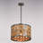 Ogrady 1 - Light Vintage Steel And Distressed Wood Single Pendant