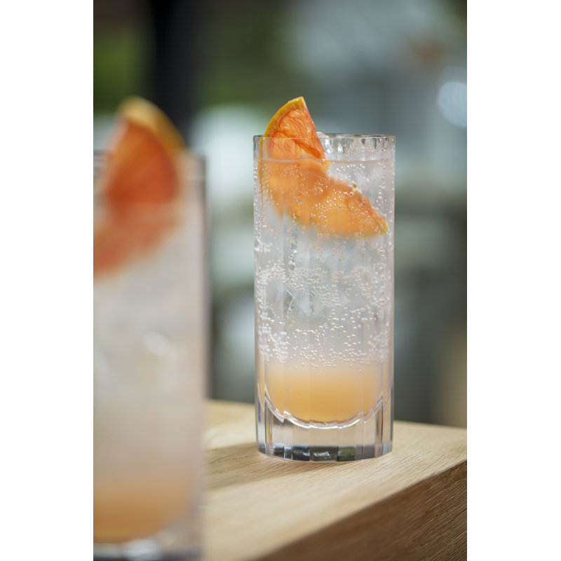 Fluted Collection Handmade Crystal Highball Glass