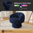 Upholstered Swivel Accent Chair Barrel Chair With Pillow (Set of 4)-2010476529
