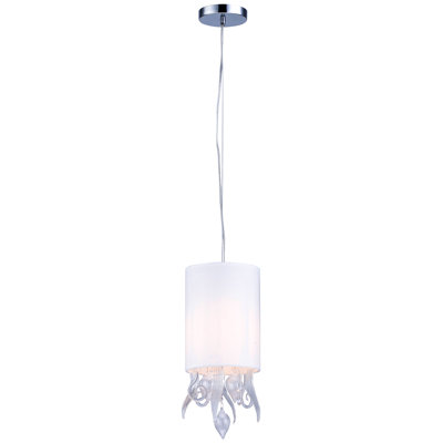 Transitional 2 Light Glass Pendant