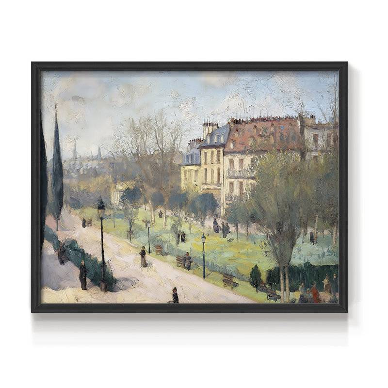 Paysage, série XXI, reproduction encadrée, 11" H x 14" W, Black
