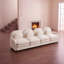 Canapé en forme de nuage avec dossier incurvé et accoudoirs, coussins lombaires, conception modulaire avec coussin de soutien double couche, assemblage facile pour le salon-1319373875