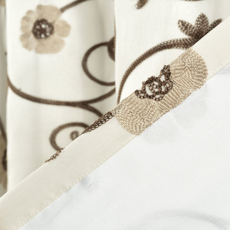 Lush Decor Royal Garden Single Window Valance, Neutre
