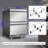 24-Inch Drawer Beverage Refrigerator, 240-Can Capacity, Stainless Steel Built-In or Freestanding Beer Cooler, Hidden Door Handle, 2 Grid Organizers, Swivel Casters